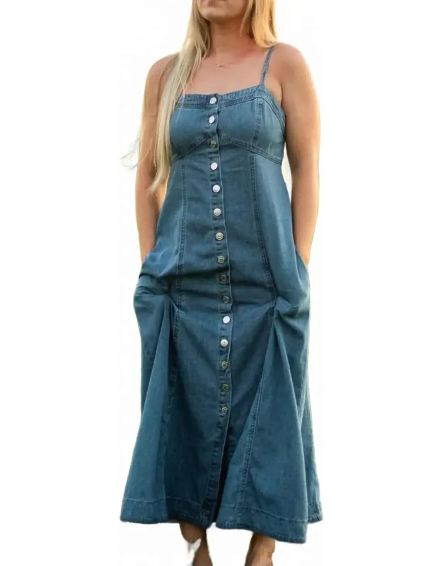 Delilah Denim Midi Dress