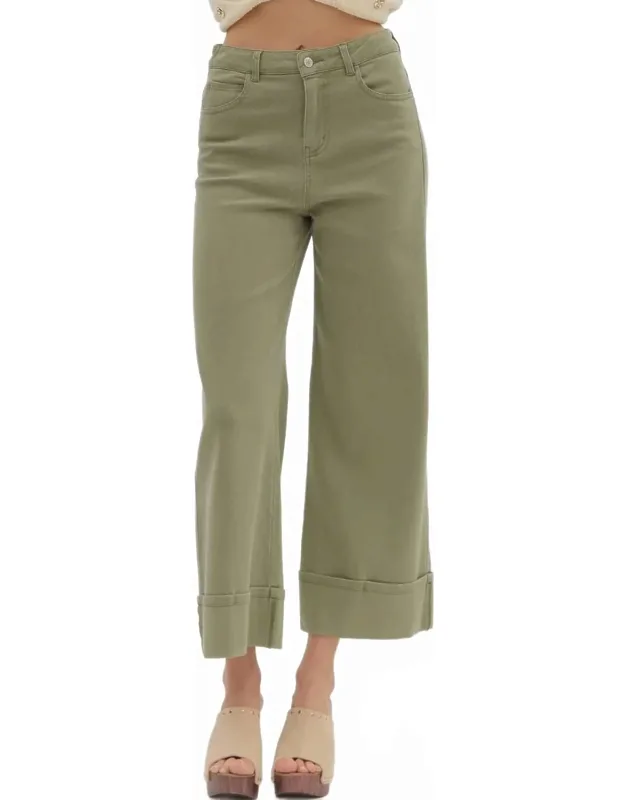 Cuffed Ankle Pants