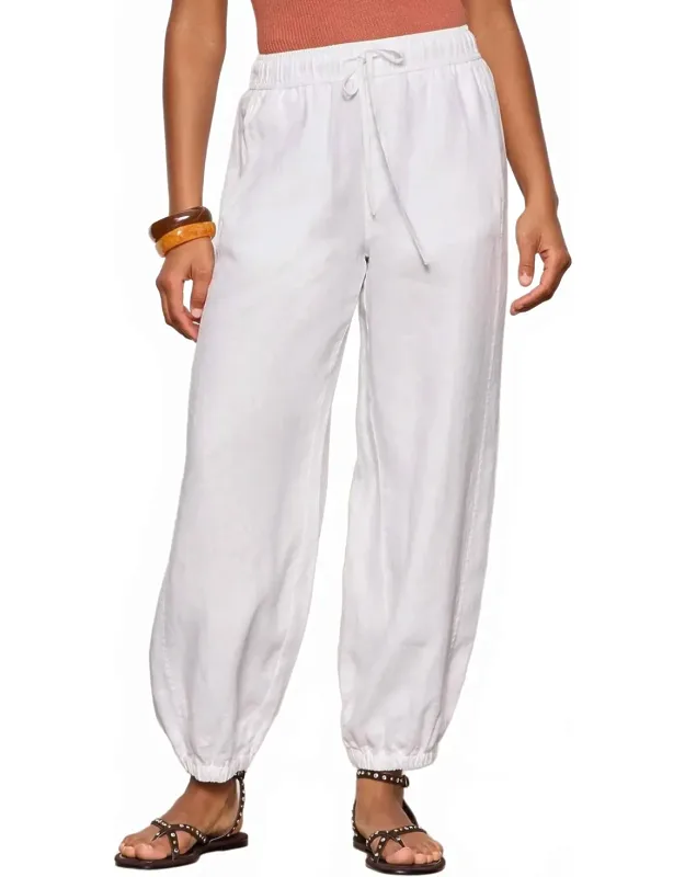 Linen Balloon Pants