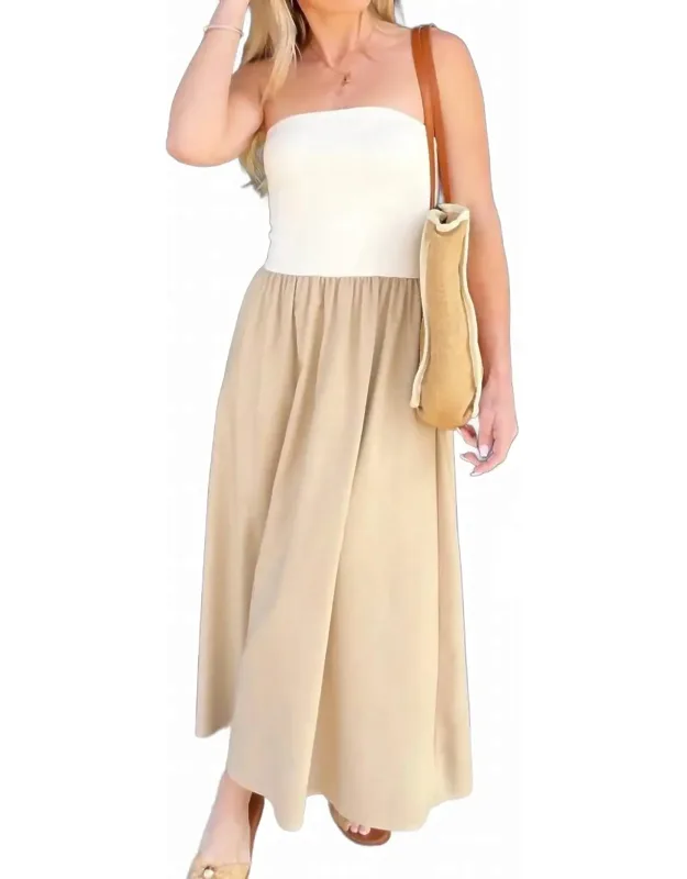 Two Toned Midi Dress