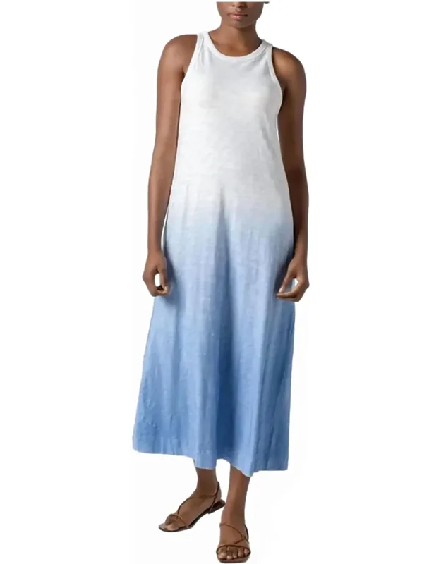 Ombre Jewel Neck Tank Dress