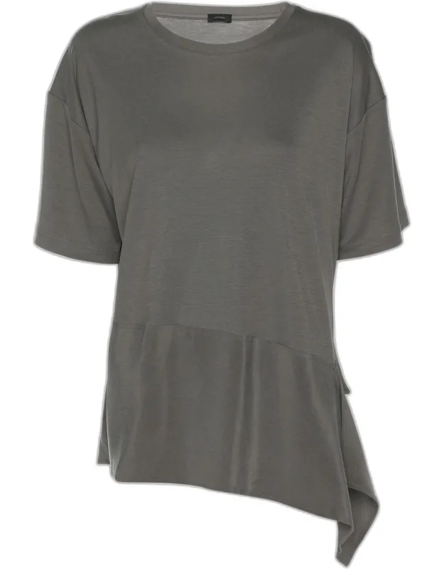 Ruffle Detail T-shirt
