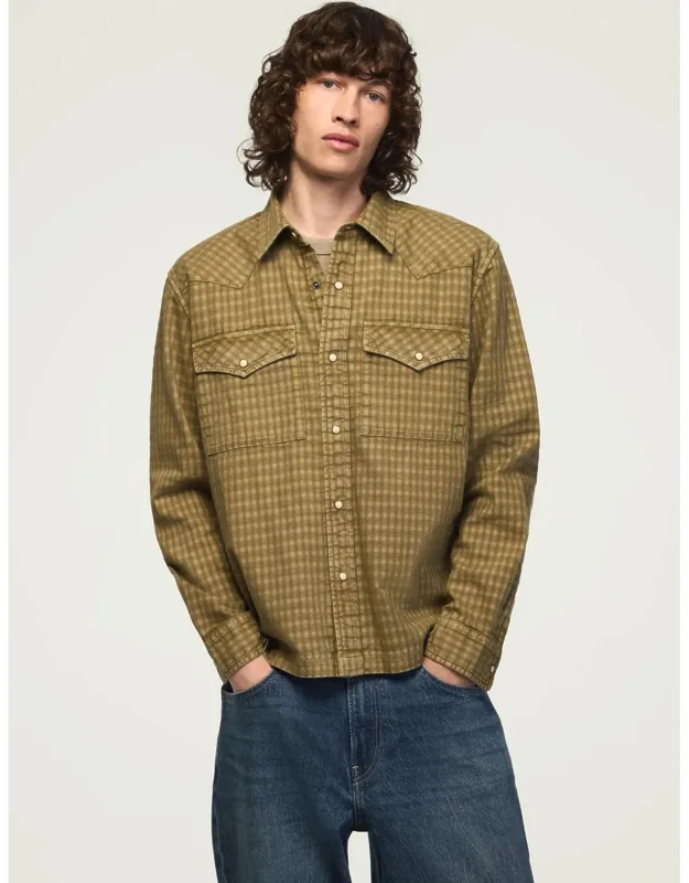 Long Sleeve Relaxed Western Shirt