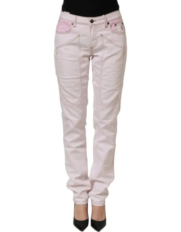 Cotton Mid Waist Trouser Jeans