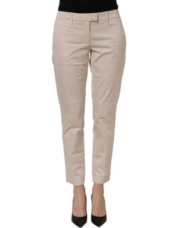 Low Waist Tape Cropped Trousers
