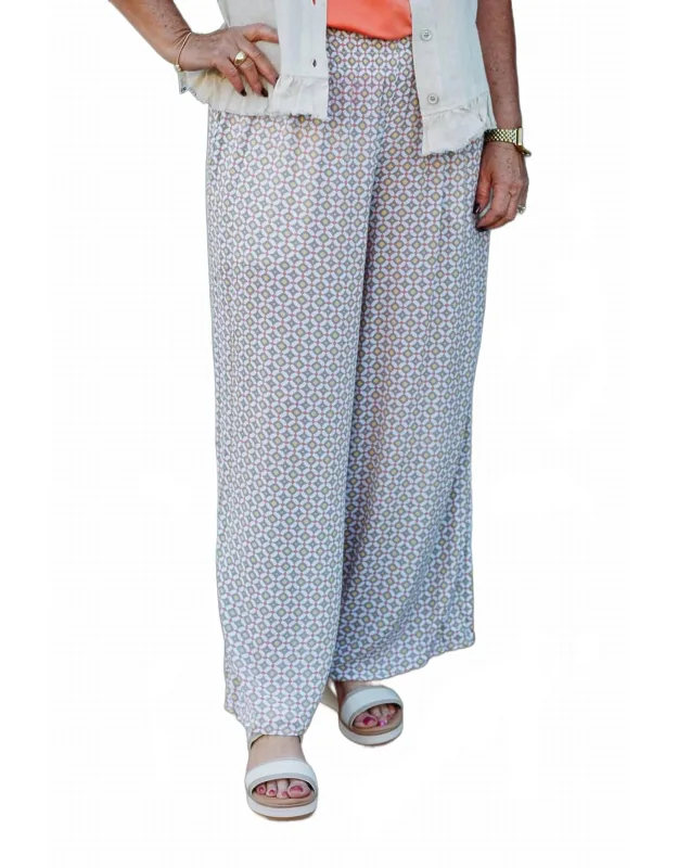 Elastic Shirred Wide Leg Crop Pants