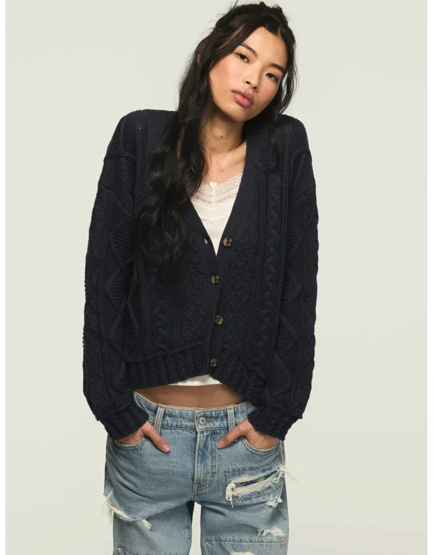 Boxy Cable Cardigan