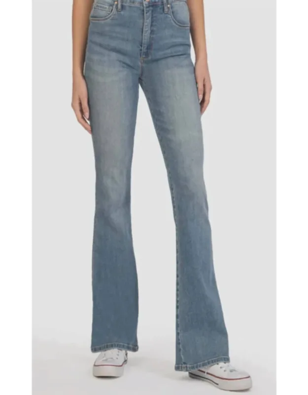 "ana High Rise Flare Jean With Fab Ab Pockets"