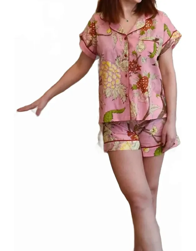 Botanical Short Pajama Set