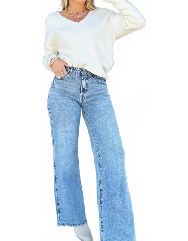 High Rise Wide Leg Jeans