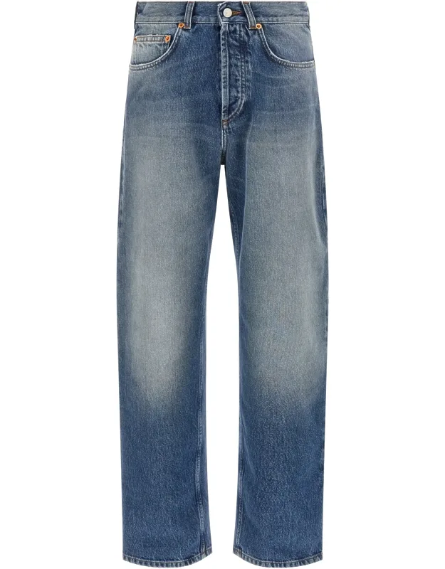Cotton Straight-leg Jeans