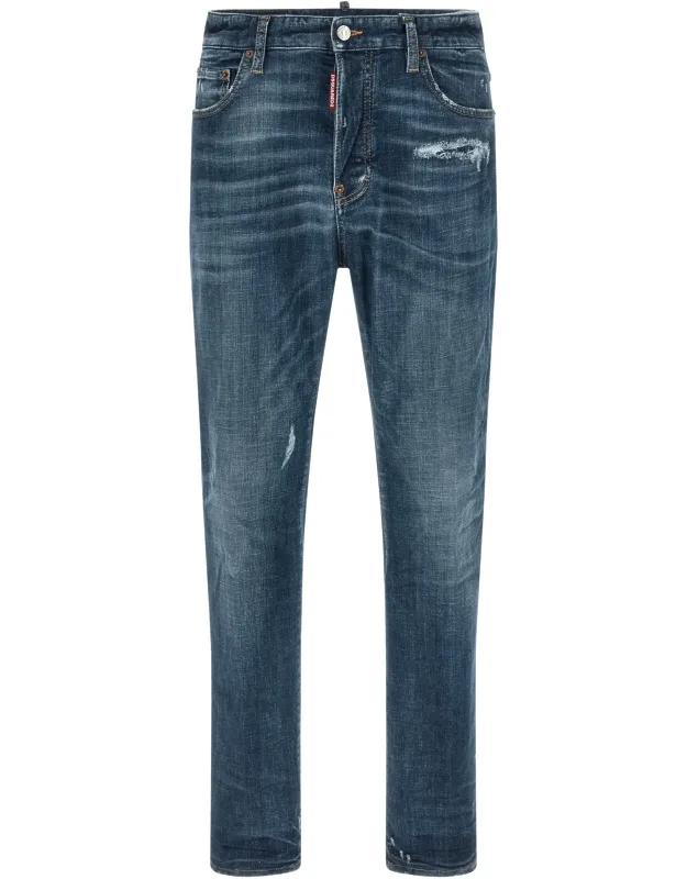 Cotton Straight-leg Jeans