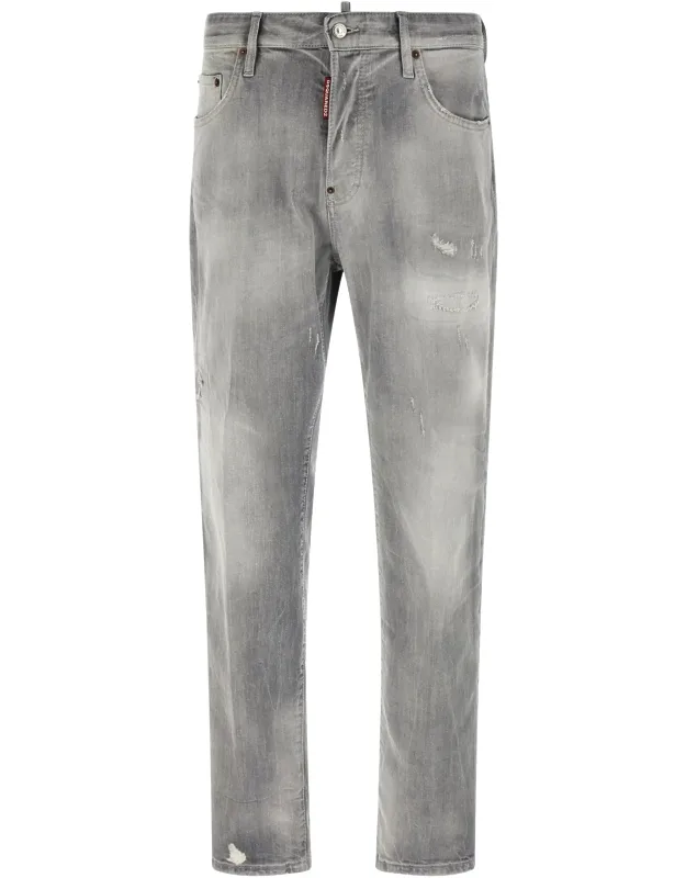 Cotton Straight-leg Jeans