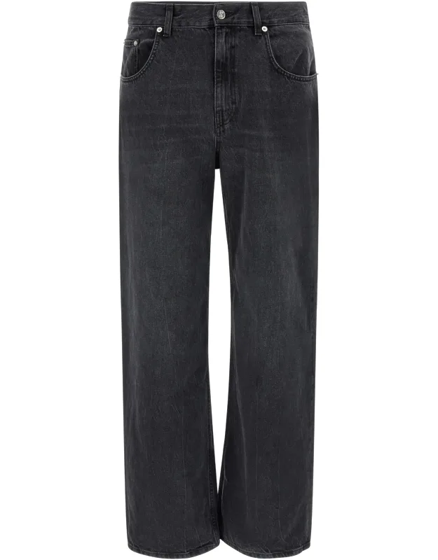 Cotton Straight-leg Jeans