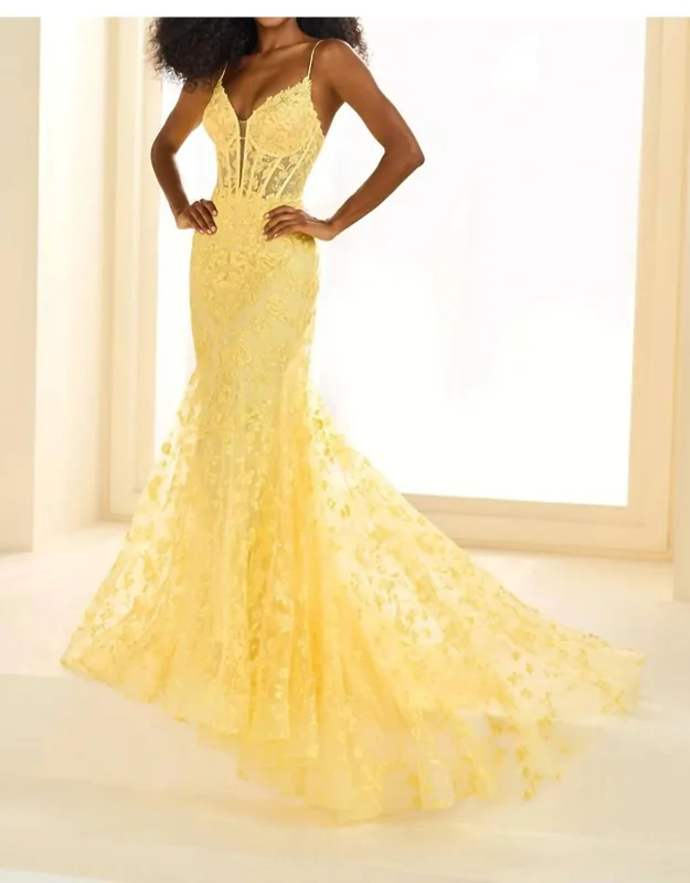Embroidered Prom Dress