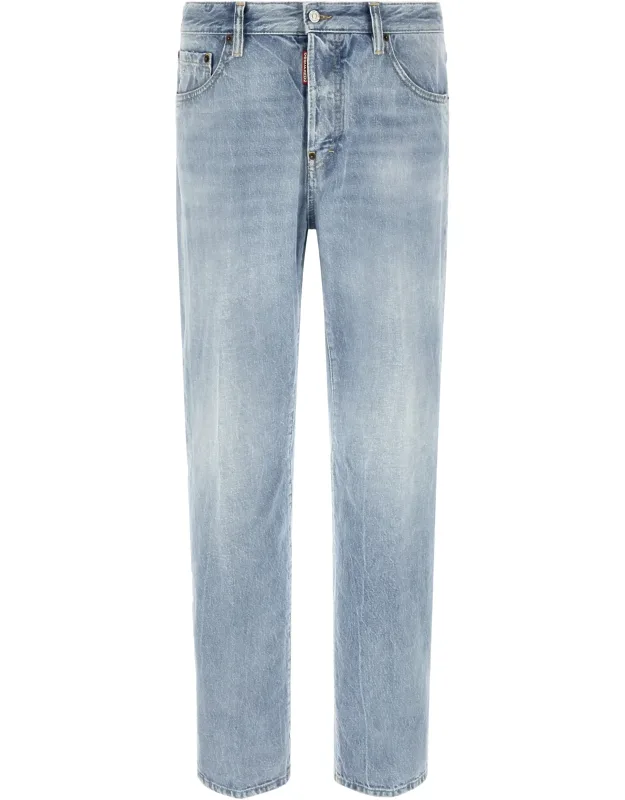 Cotton Straight-leg Jeans