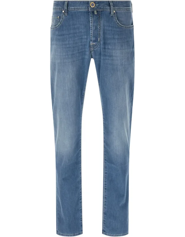 Cotton Straight-leg Jeans
