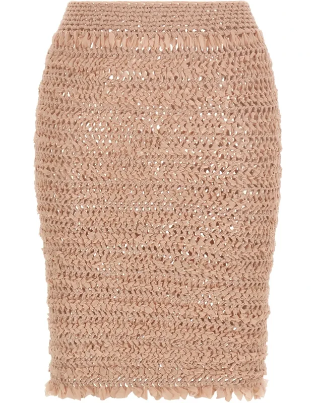 Polyester Midi Skirt