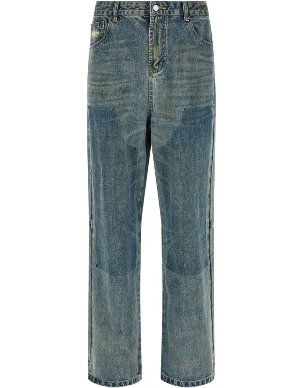 Cotton Straight-leg Jeans