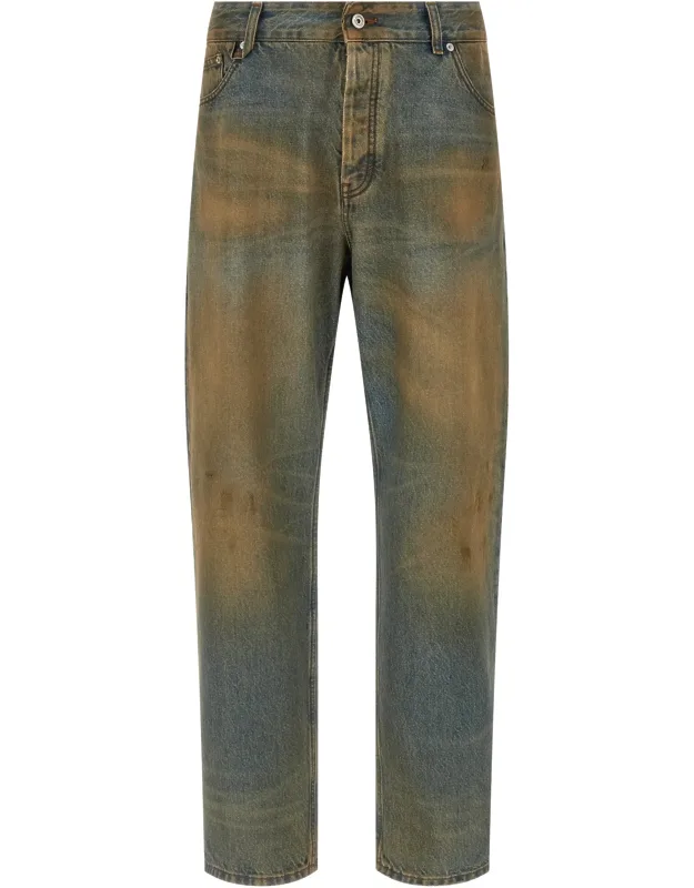 Cotton Straight-leg Jeans