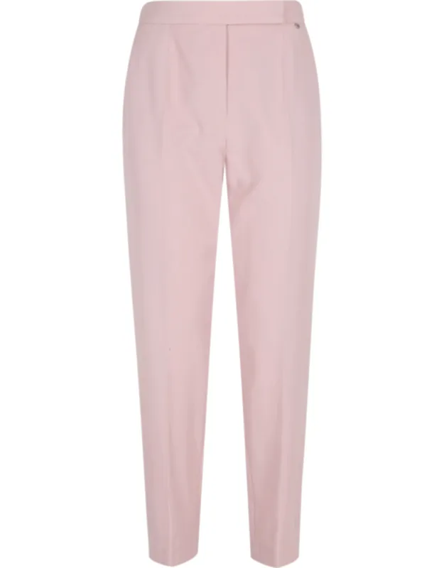 Cigarette Side Welt Pocket Straight-leg Trousers