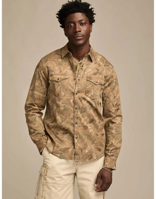 Long Sleeve Twill Western Shirt