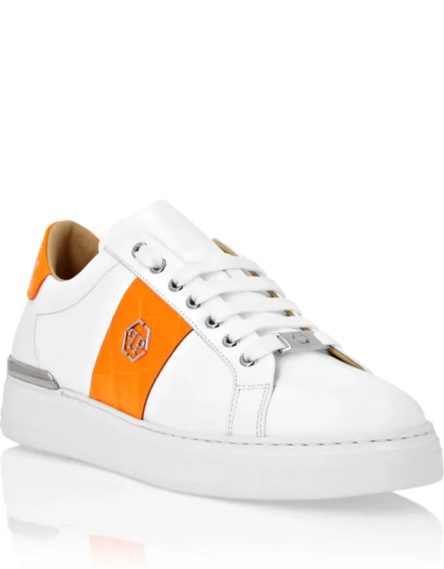 Mix Leather Lo-top Sneakers