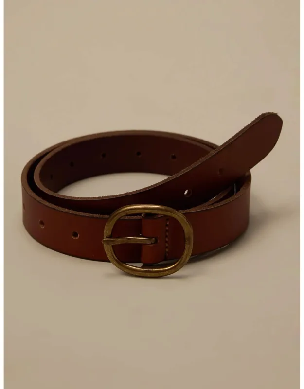 Pull Through Leather Belt