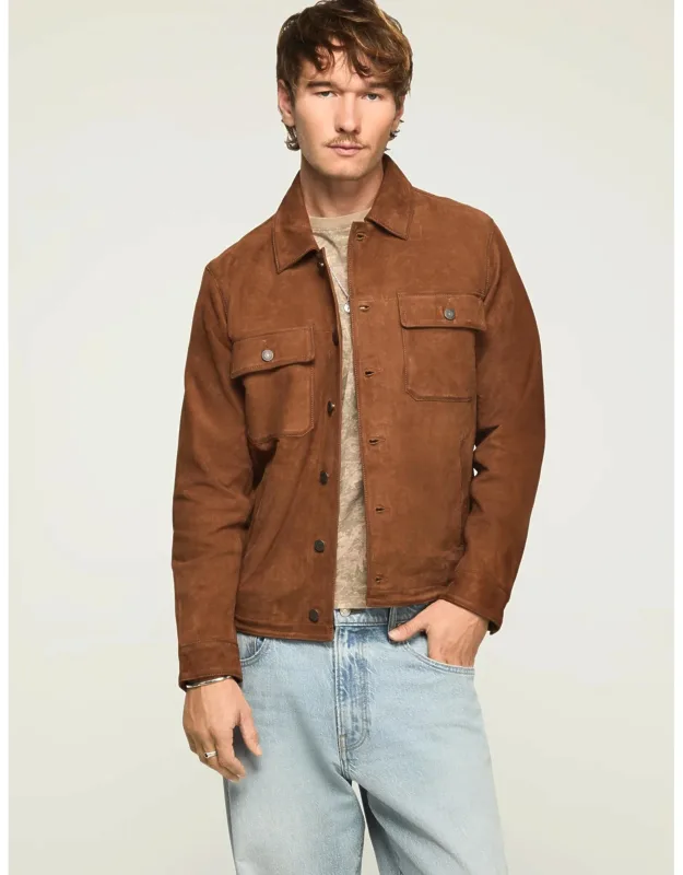 Suede Shirt Jacket