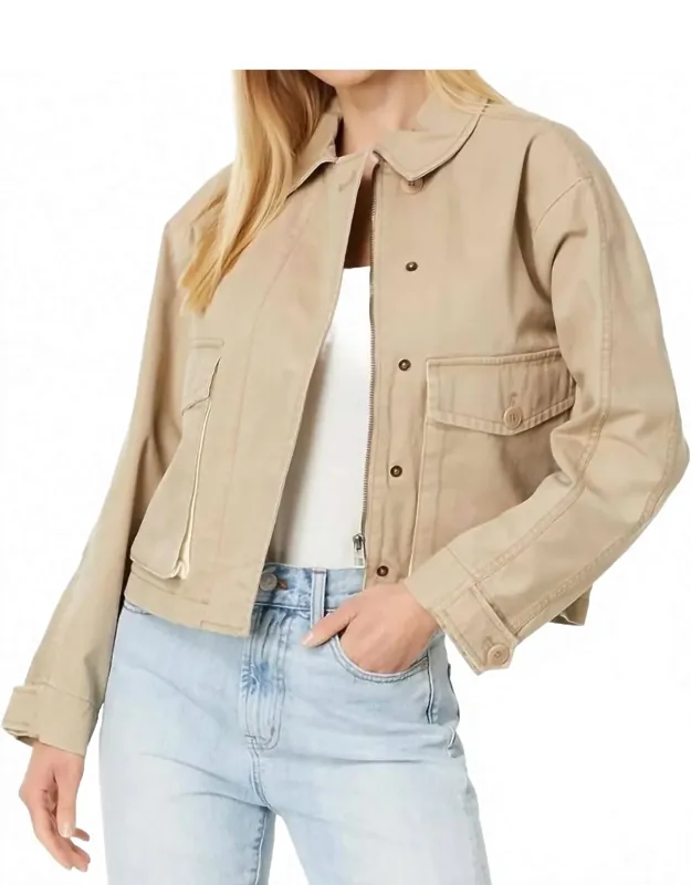 Cropped Cargo Jacket