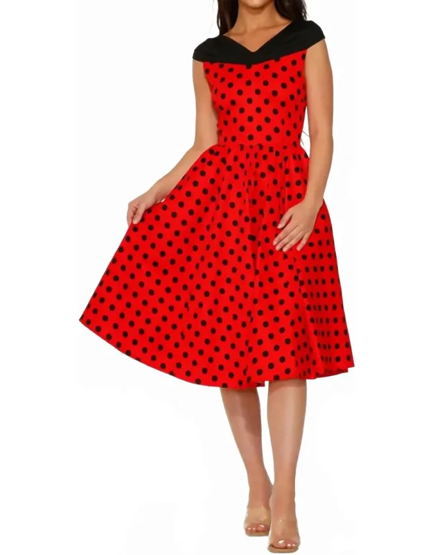 Polka Dot Swing Dress