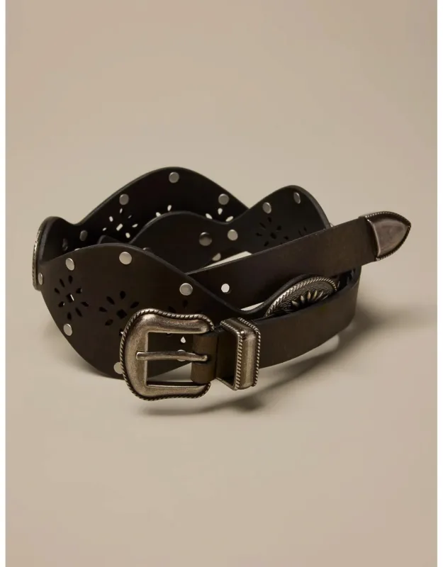 Western Concho & Studded Belt