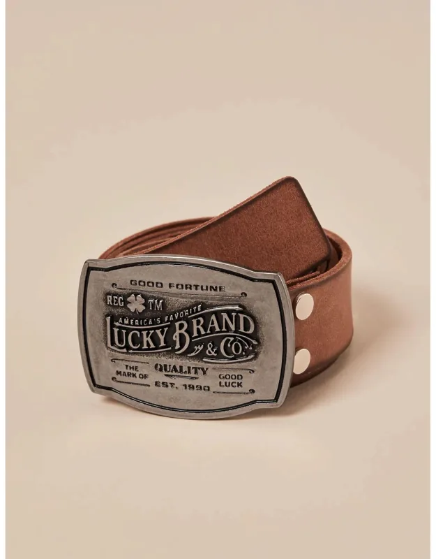 Plaque Buckle Belt