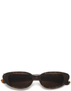 Havana Vega Acetate Oval Sunglass