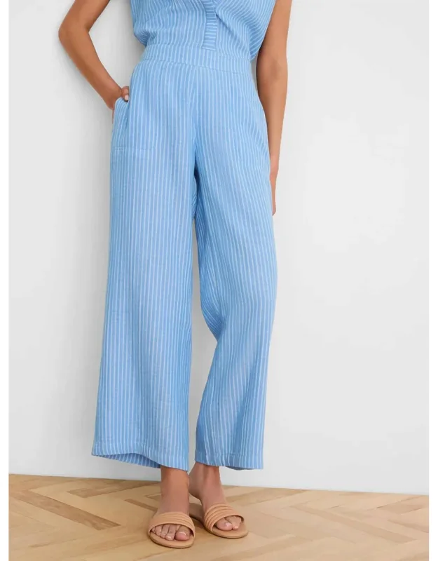 Fairfield Wide Leg Gauze Ankle Pants