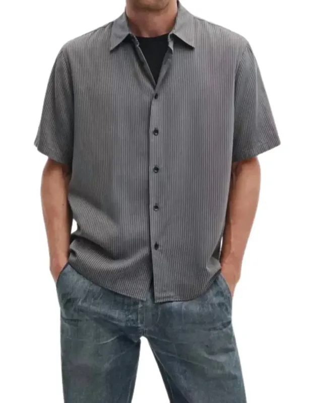 Dalton Short Sleeve Jacquard Shirt