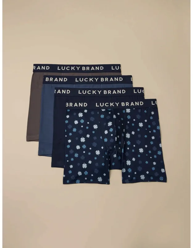 4 Pack Essential Soft Boxer Briefs - Comfortable And Breathable