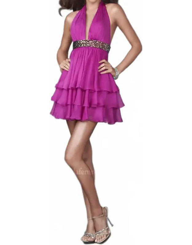 Halter Neck Short Dress