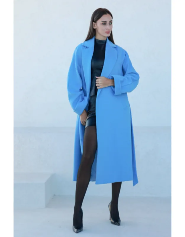 Classic Brushed Cashmere Wool Blend Overcoat