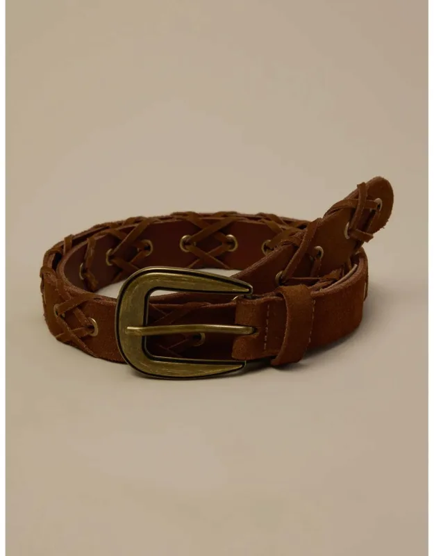 Suede Laced Belt