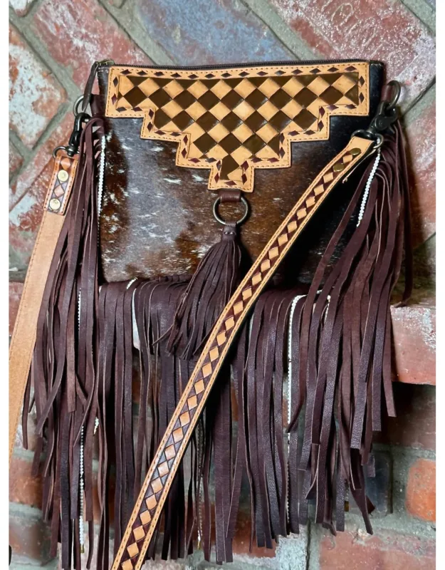 Double Take Fringe Crossbody Bag