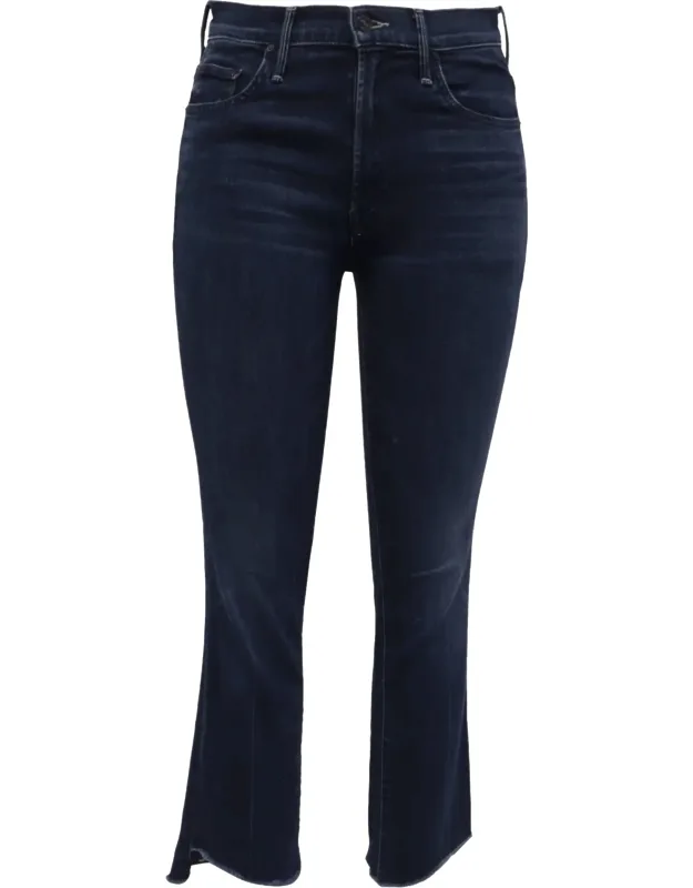 Frayed Cropped Jeans