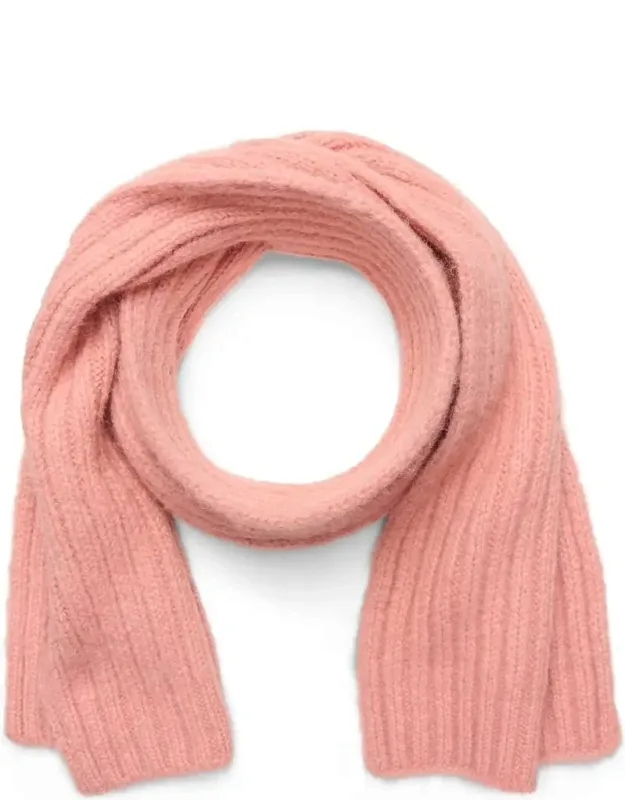 Kadena Chunky Rib Knit Long Scarf