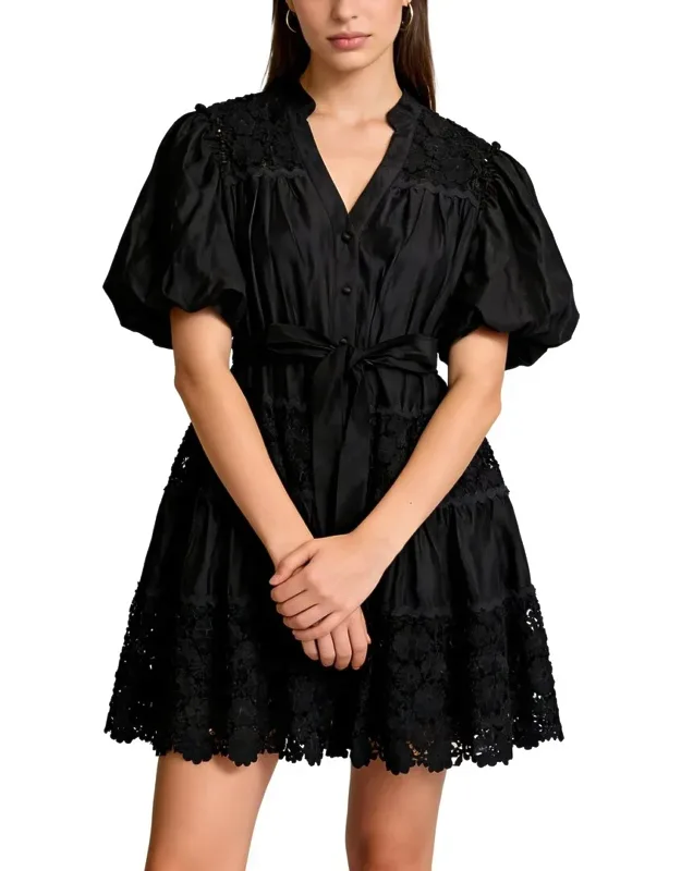 Mini Dress - Approximately 40.6in From Shoulder To Hem, 100% Polyester