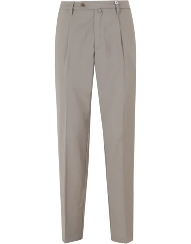 Turtledove Darts Waist Loops Wool Trousers