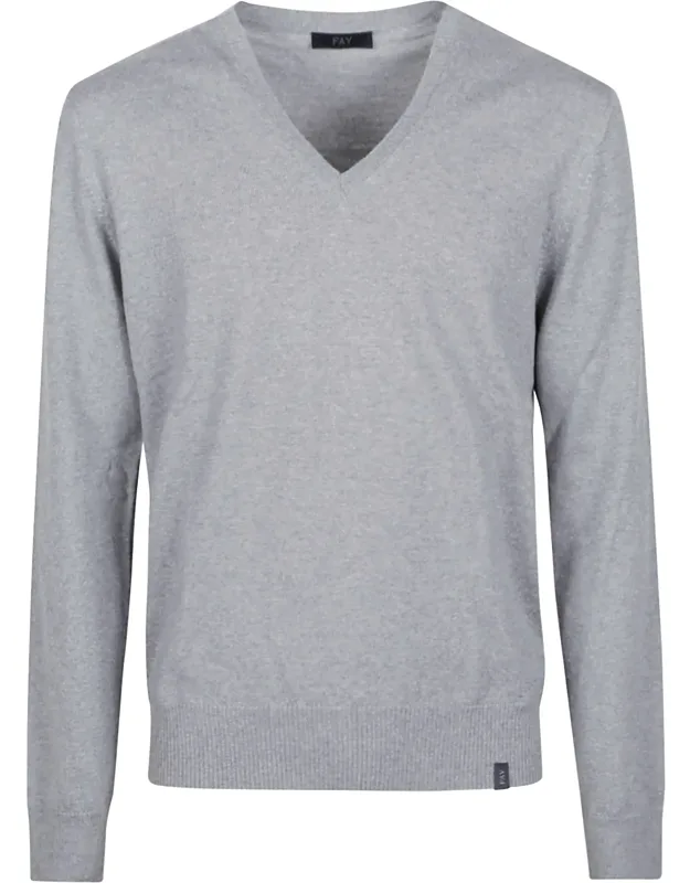 V-neck Fine Virgin Wool Sweater