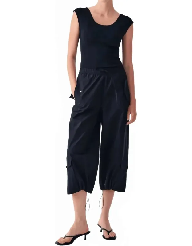 Cargo Trousers With Drawstring