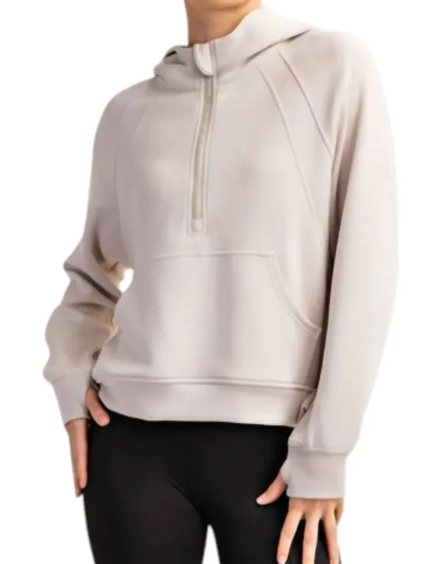 Hear Me Now Long Sleeve Quarter Zip Hoodie