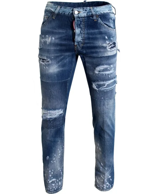 Cool Guy Jeans With Slim Fit And Zip Closure