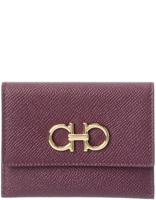 Gancini Leather Card Case